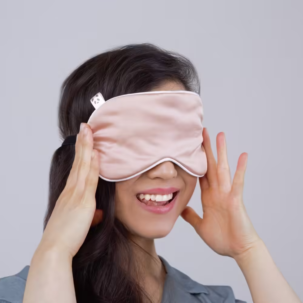 Panda london 竹纖維 眼罩-焦糖粉